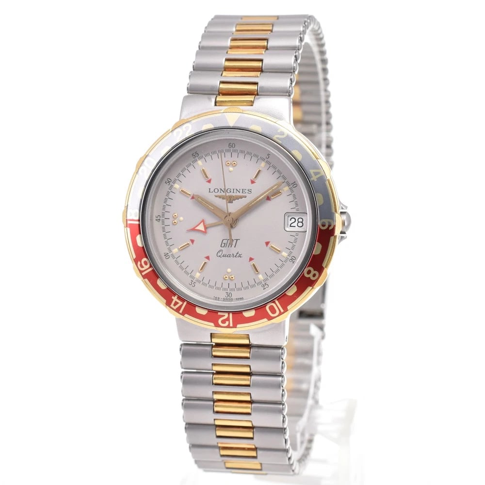LONGINES CONQUEST GMT DATE GRAY DIAL QUARTZ WATCH - 2