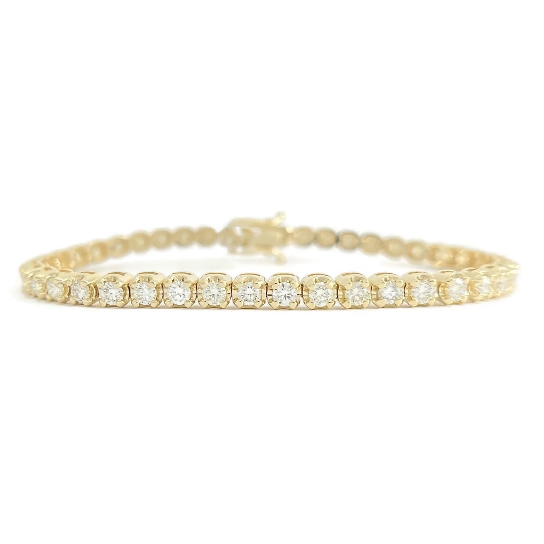 ROUND DIAMOND BRACELET 14K YELLOW GOLD (1 of 3)