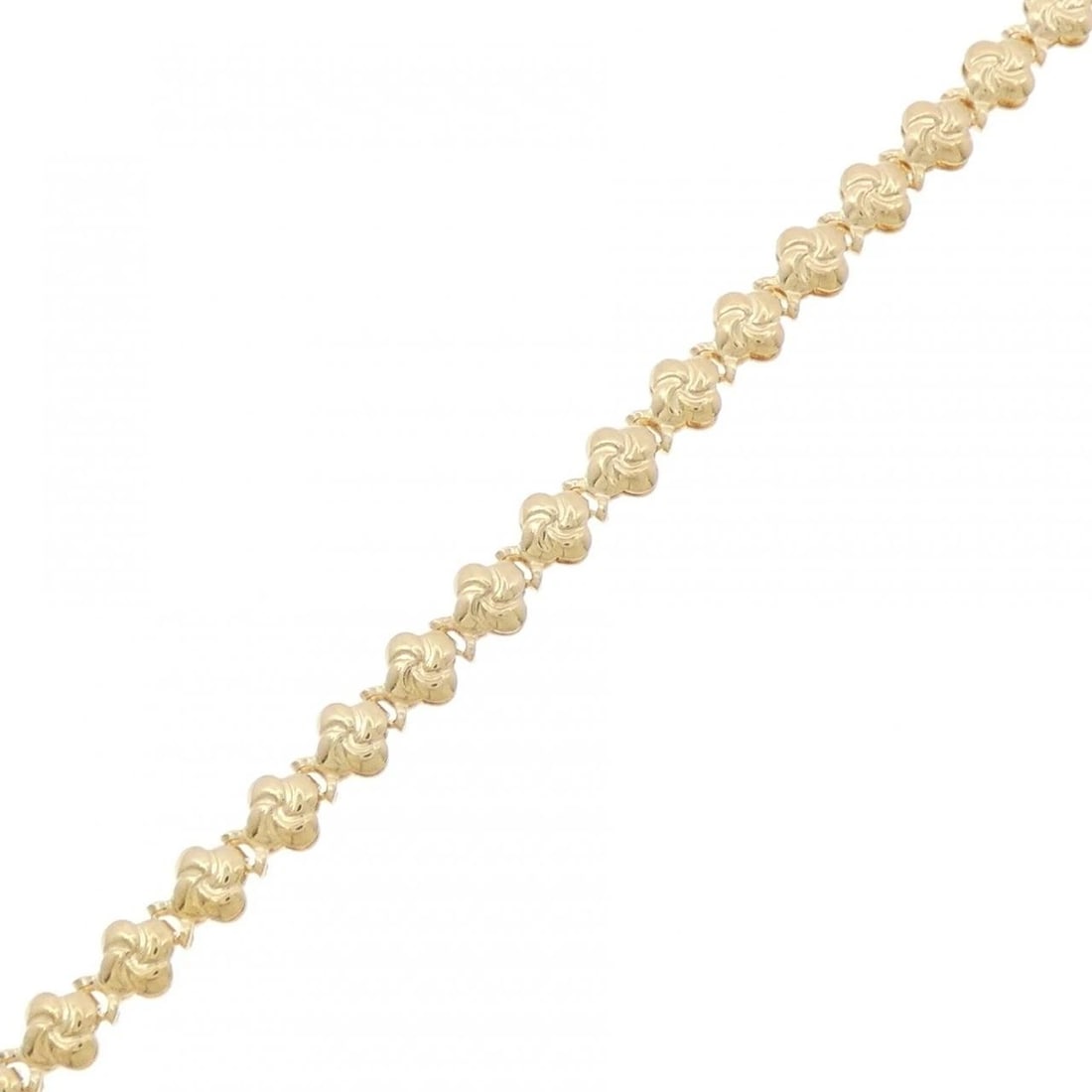 K18YG BRACELET: K18YG bracelet Brand: Unbranded Type/Style: Bracelet Material: K18 yellow gold, Color: YG Size: Actual Size Max width approx: 3.9mm Size 18cm Accessories: None Accessories Notice: When purchasing