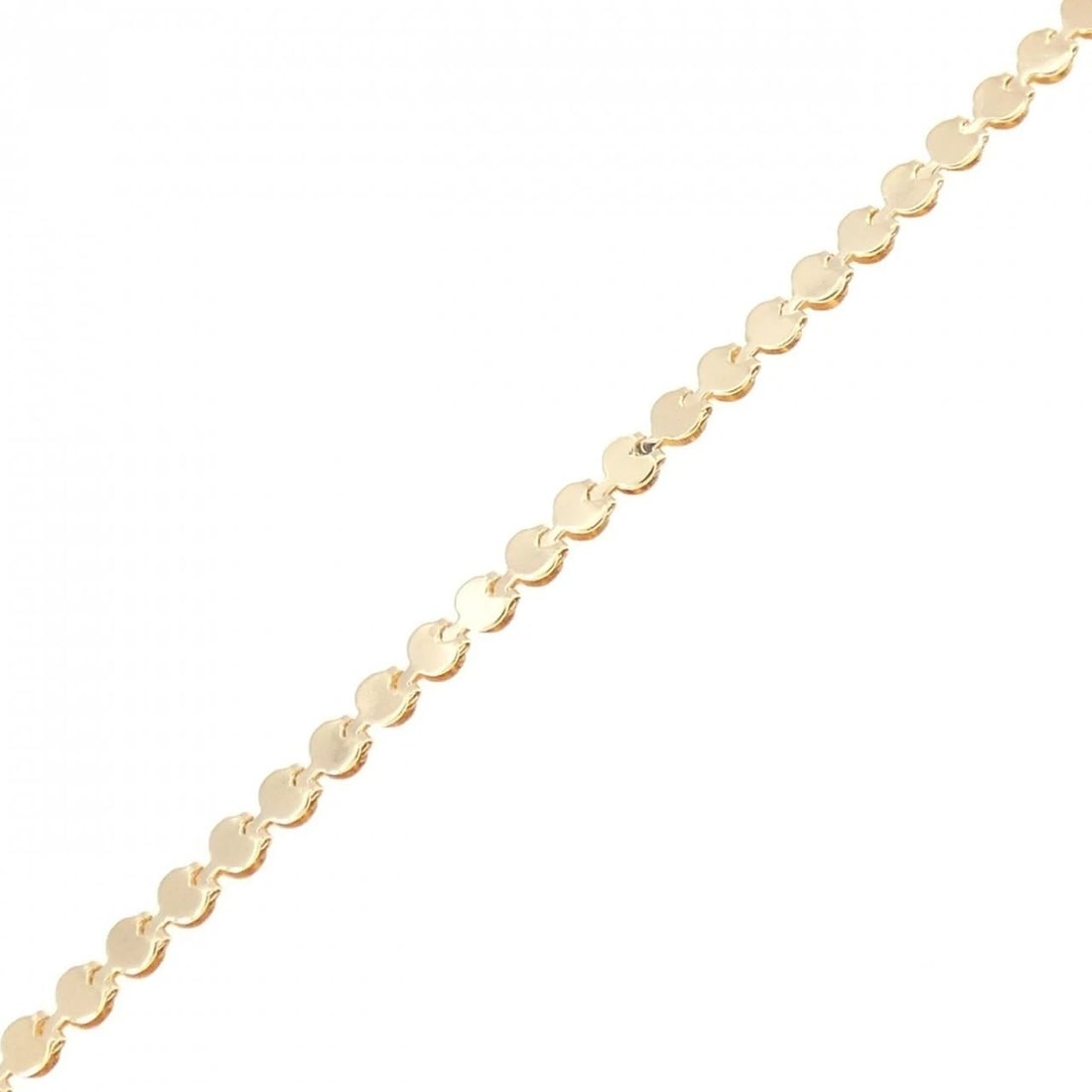 K18YG BRACELET: K18YG bracelet Brand: Unbranded Type/Style: Bracelet Material: K18 yellow gold, Color: YG Size: Actual Size Max width approx: 3.2mm Size 18.5cm Accessories: None Accessories Notice: When purchasing