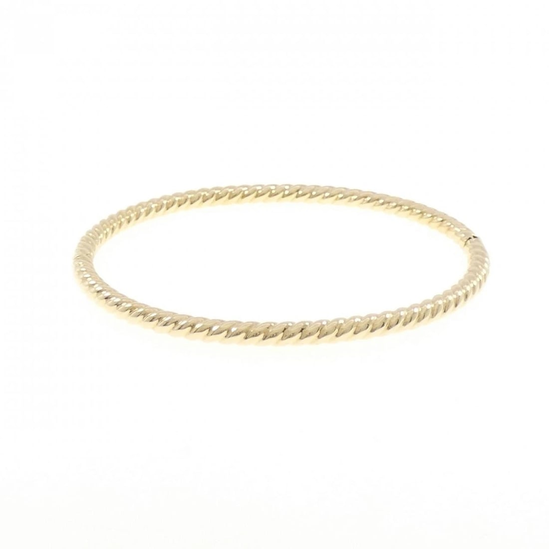 750YG BANGLE: 750YG Bangle Brand: Unbranded Type/Style: Bracelet Material: 750 yellow gold, Color: YG Size: Actual Size Max width approx: 3.4mm Size 17cm Accessories: None Accessories Notice: When purch