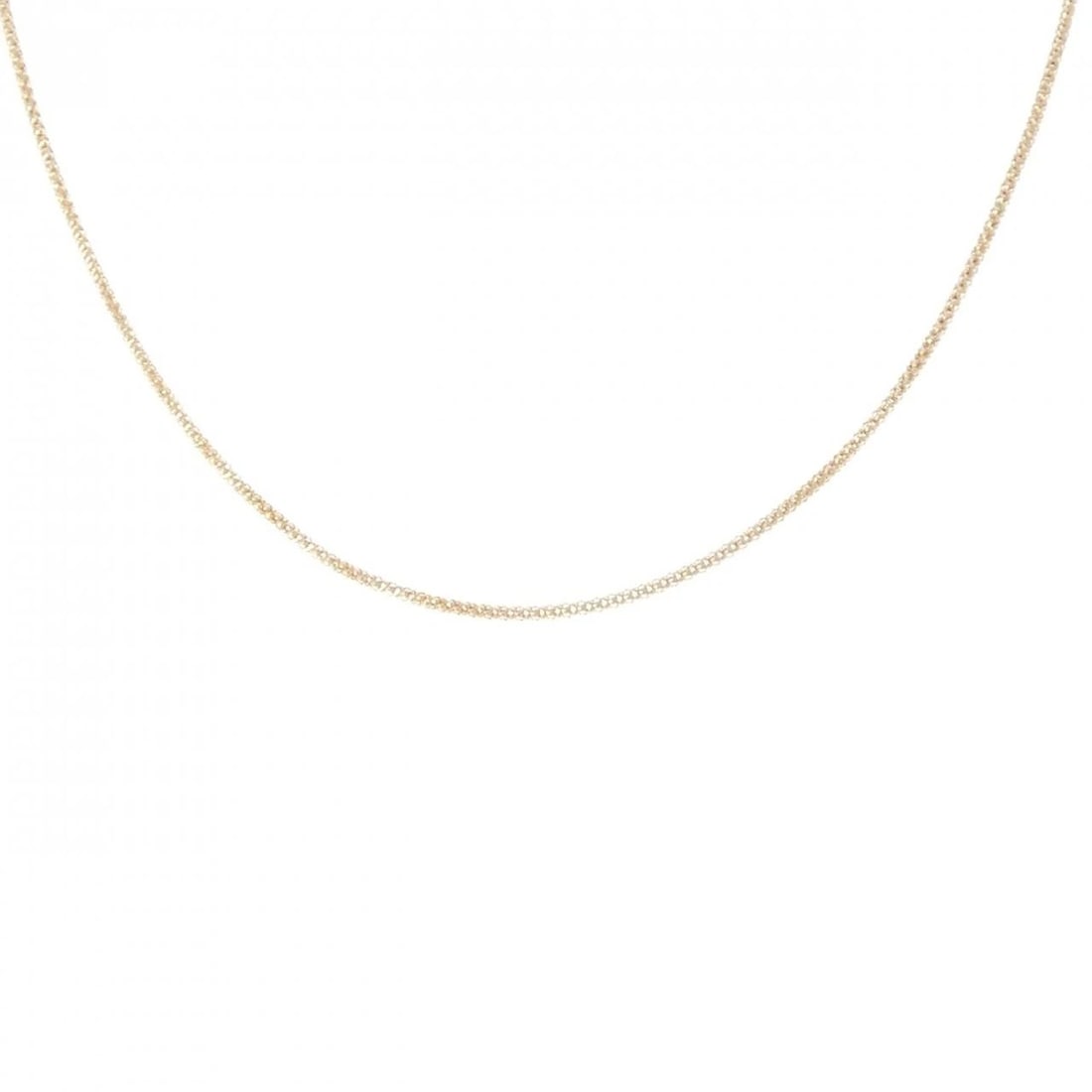 K18YG CHAIN NECKLACE: K18YG Chain Necklace Brand: Unbranded Type/Style: Necklace Material: K18 yellow gold, Color: YG Size: Actual Size Chain maximum width approx.: 1.7mm Size 50cm Accessories: None Accessories Notice: