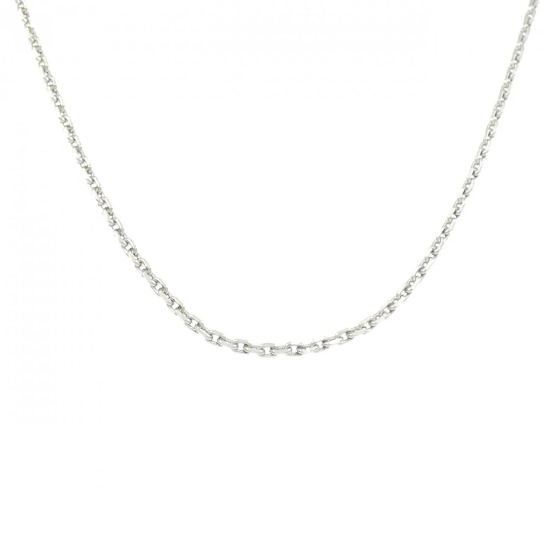 PT900/PT850 CHAIN NECKLACE: PT900/PT850 Chain Necklace Brand: Unbranded Type/Style: Necklace Material: PT900/PT850, Color: PT Size: Actual Size Chain maximum width approx.: 1.6mm Size 40cm Accessories: None Accessories Notice: