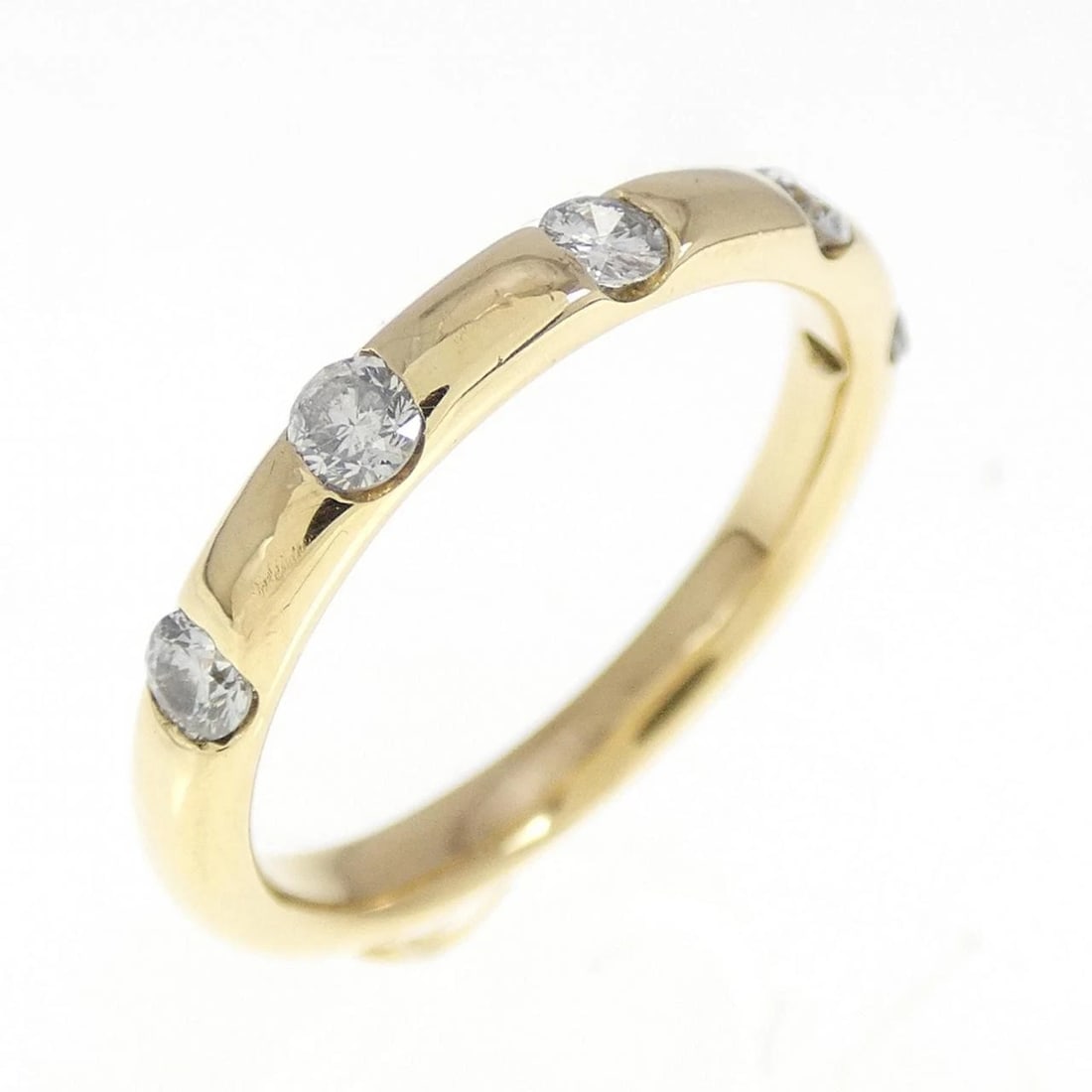 K18YG DIAMOND RING: K18YG Diamond Ring Brand: Unbranded Type/Style: Diamond ring Material: K18 yellow gold, Color: YG Size: US4.75 Accessories: None Accessories Notice: When purchasing pre-owned goods, please refer to