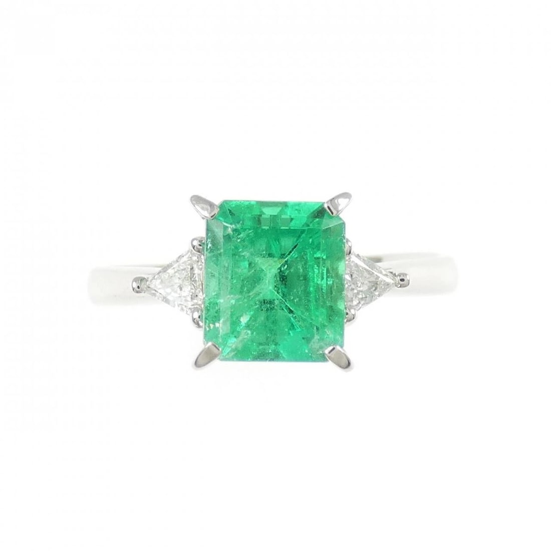 PT900 EMERALD RING - 2