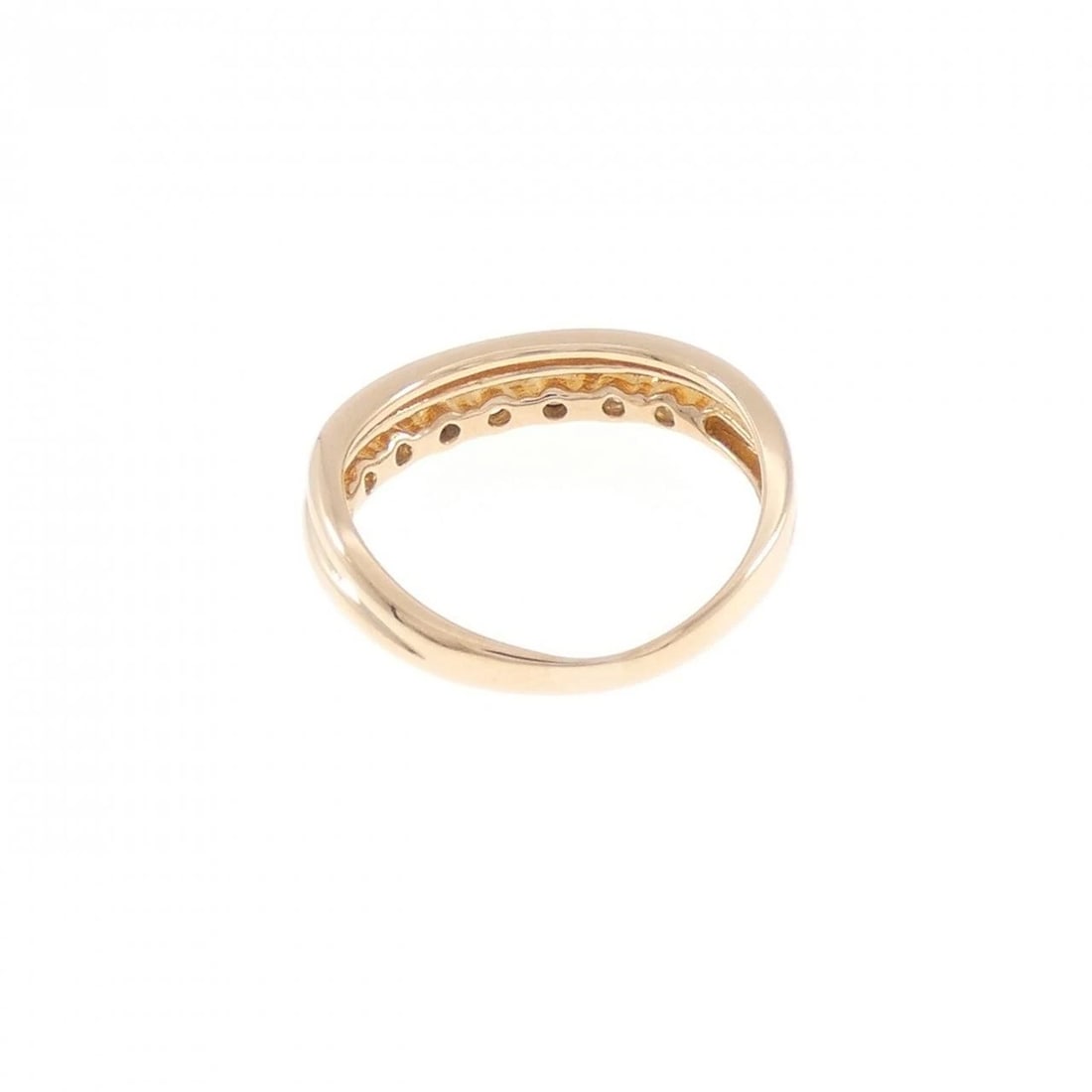 K18PG DIAMOND PINKY RING - 3