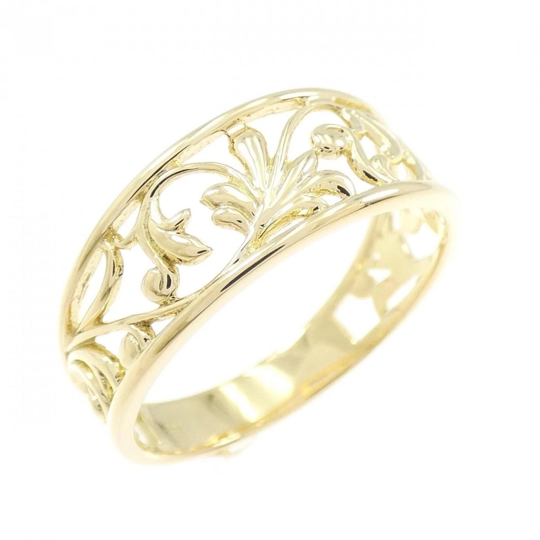K18YG RING: K18YG ring Brand: Unbranded Type/Style: Ring Material: K18 yellow gold, Color: YG Size: US6 1/2 Accessories: None Accessories Notice: When purchasing pre-owned goods, please refer to the photos of