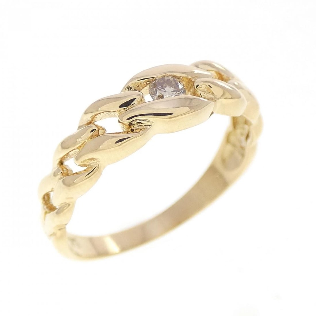 K18YG DIAMOND RING: K18YG Diamond Ring Brand: Unbranded Type/Style: Diamond Ring Material: K18 yellow gold, Color: YG Size: US6 1/4 Accessories: None Accessories Notice: When purchasing pre-owned goods, please refer to
