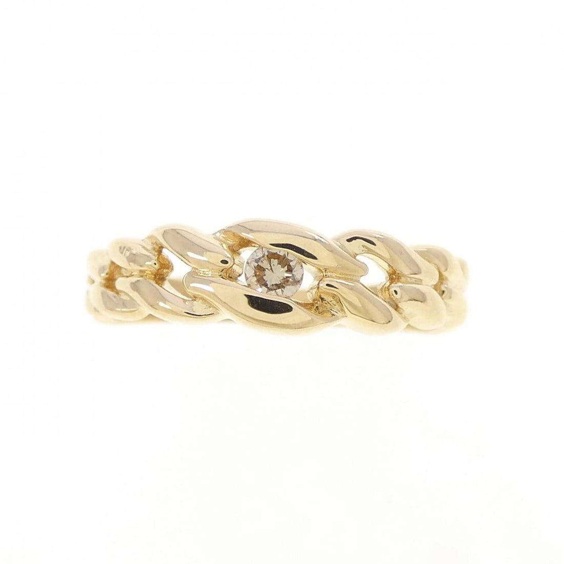 K18YG DIAMOND RING - 2