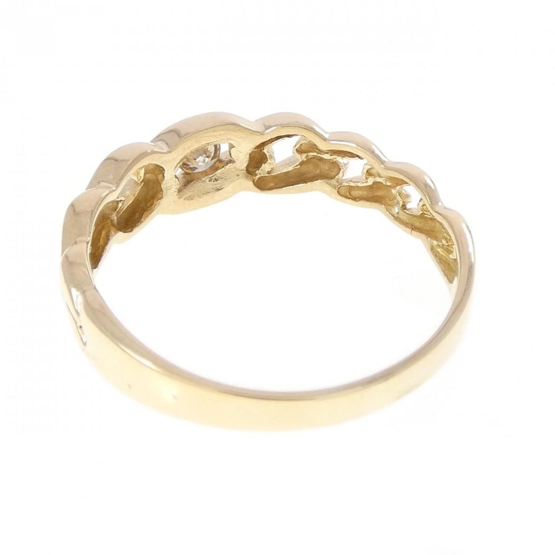 K18YG DIAMOND RING - 3