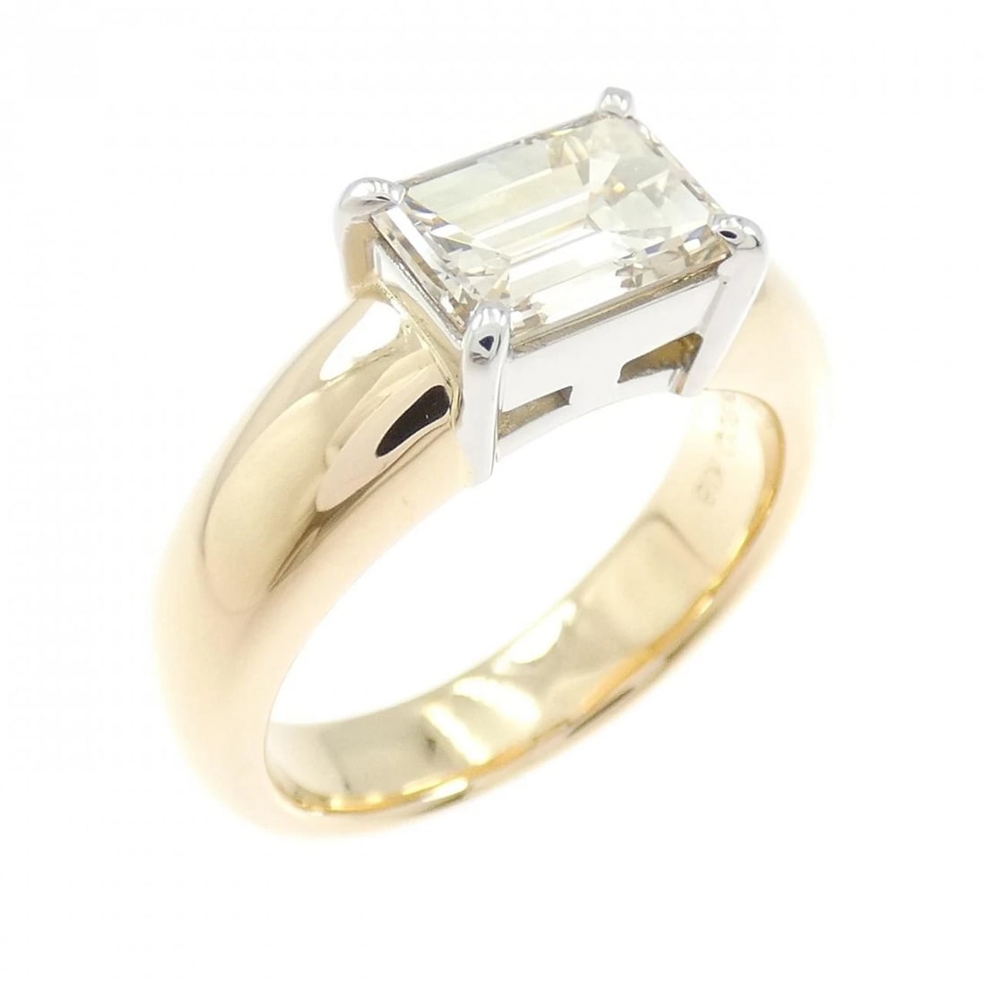 K18YG/PT900 DIAMOND RING: K18YG/PT900 Diamond Ring Brand: Unbranded Type/Style: Diamond Ring Material: K18YG/PT900, Color: YG PT Size: US6 3/4 Accessories: None Accessories Notice: When purchasing pre-owned goods, please