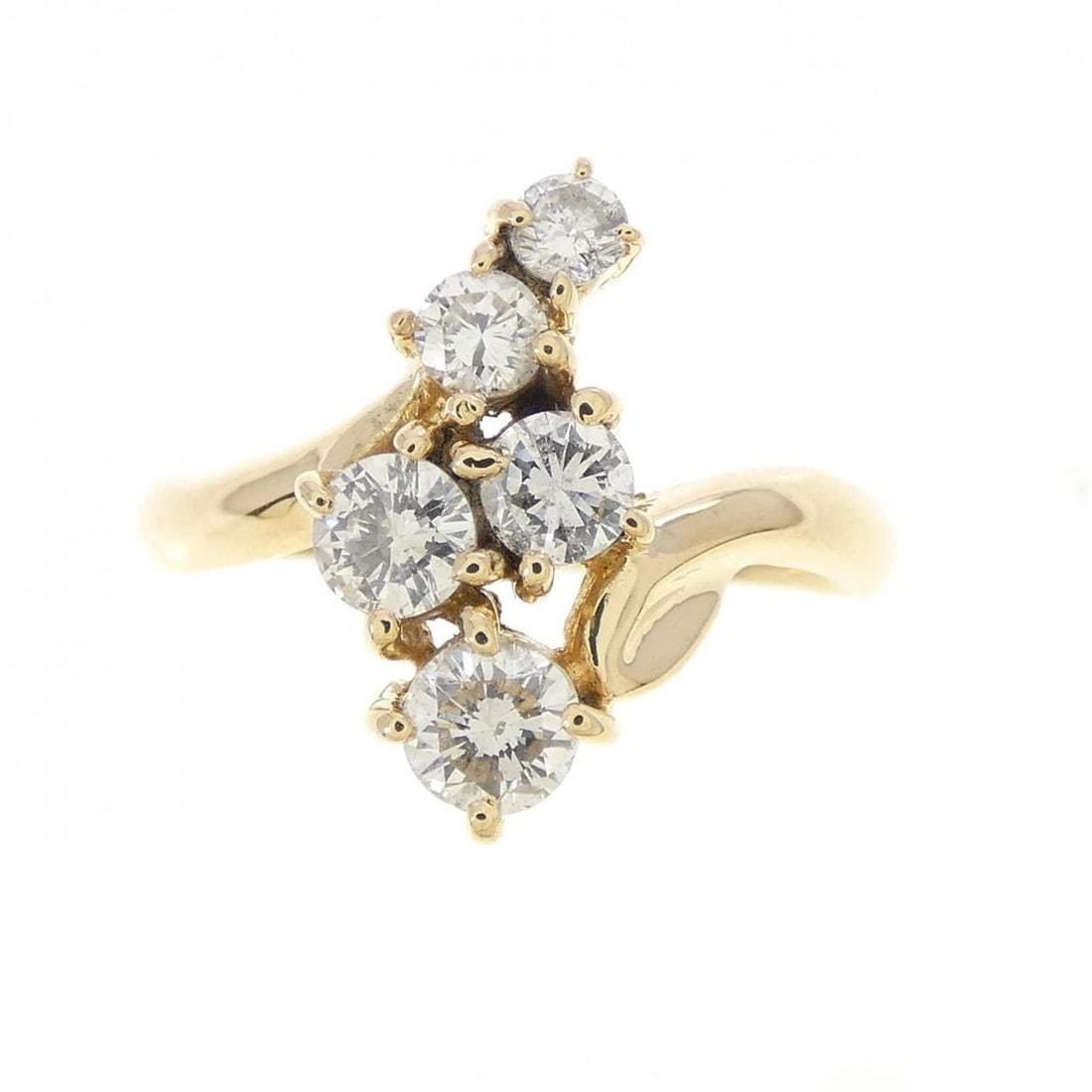 K18YG DIAMOND RING - 2