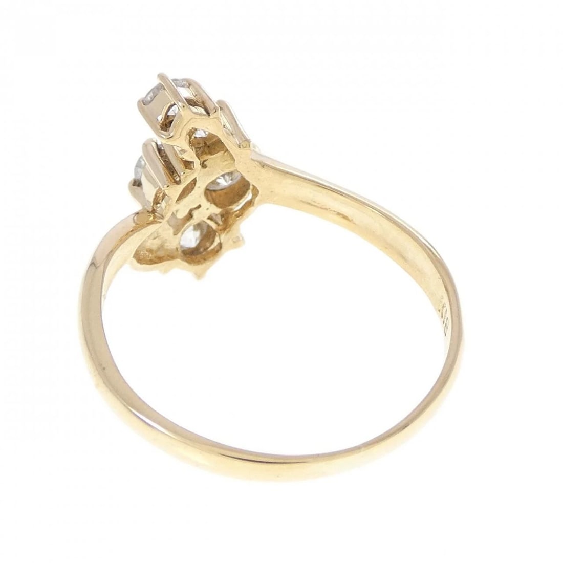 K18YG DIAMOND RING - 3