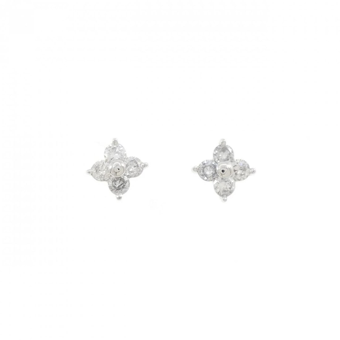 PT900 FLOWER DIAMOND PIERCE: PT900 Flower Diamond Pierce Brand: Unbranded Type/Style: Diamond Pierce/Earring Material: PT900, Color: PT Size: Actual Size Approx. height x width: 8.8mm x 8.8mm Accessories: None Accessories