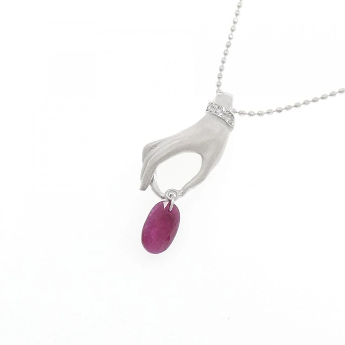 K18WG RUBY NECKLACE - 3