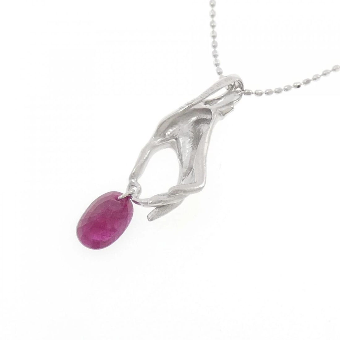 K18WG RUBY NECKLACE - 4