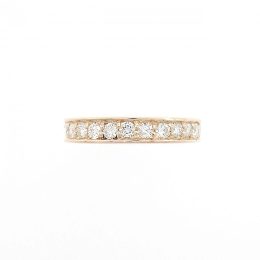 K18PG DIAMOND PINKY RING - 2