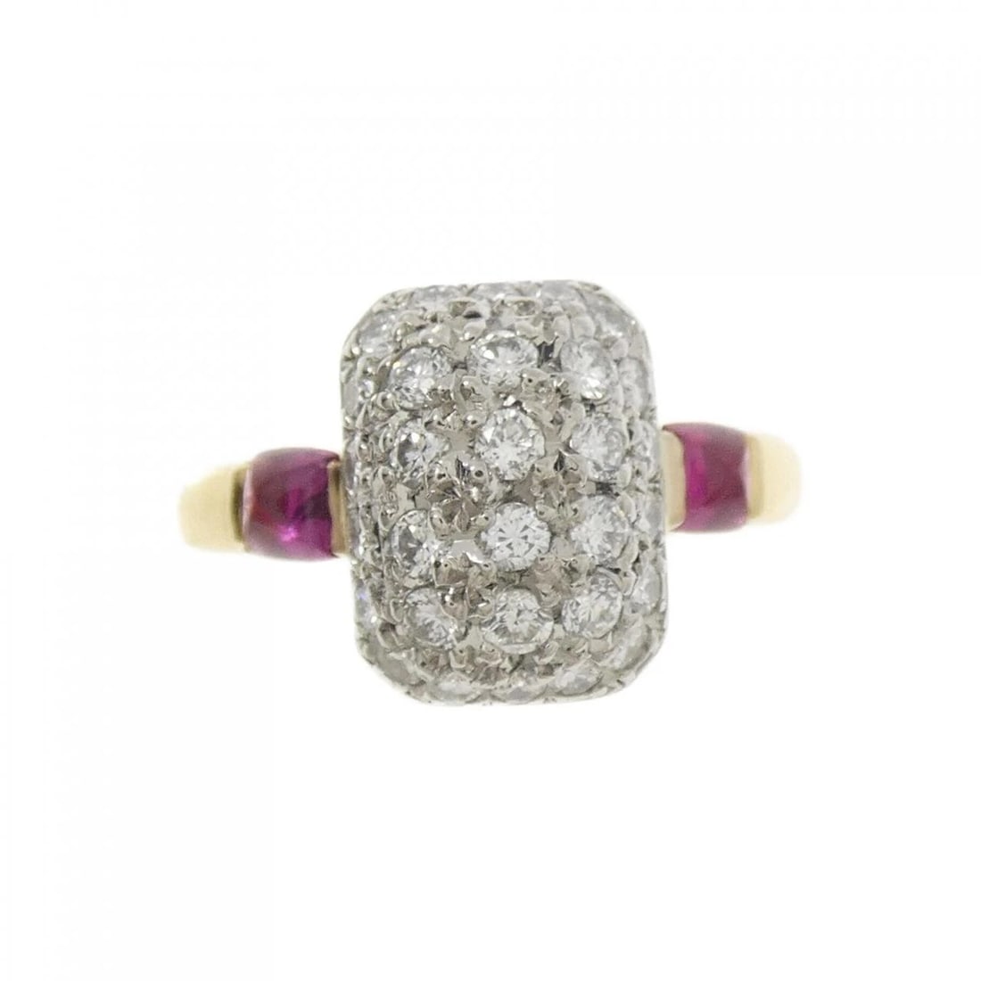K18YG/PT900 RUBY RING - 2