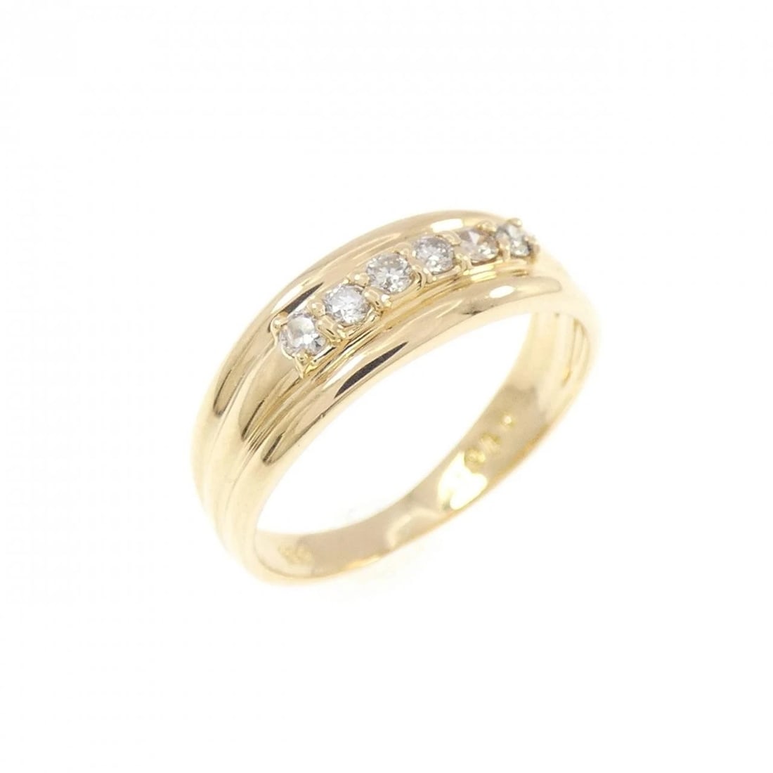 K18YG DIAMOND PINKY RING: K18YG Diamond Pinky Ring Brand: Unbranded Type/Style: Diamond Ring Material: K18 yellow gold, Color: YG Size: US2 1/2 Accessories: None Accessories Notice: When purchasing pre-owned goods, please
