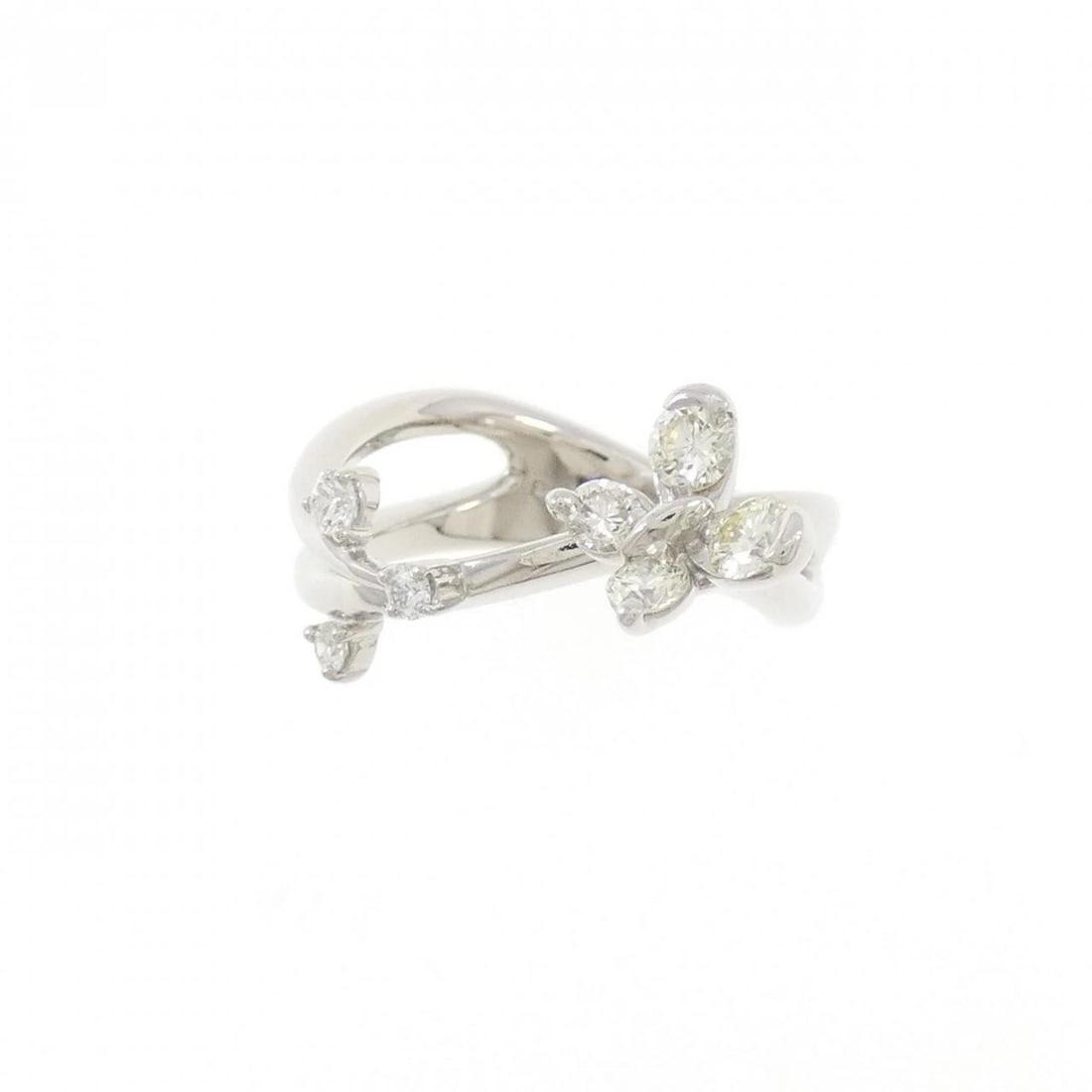 PT900 DIAMOND PINKY RING: PT900 Diamond Pinky Ring Brand: Unbranded Type/Style: Diamond Ring Material: PT900, Color: PT Size: US3 Accessories: None Accessories Notice: When purchasing pre-owned goods, please refer