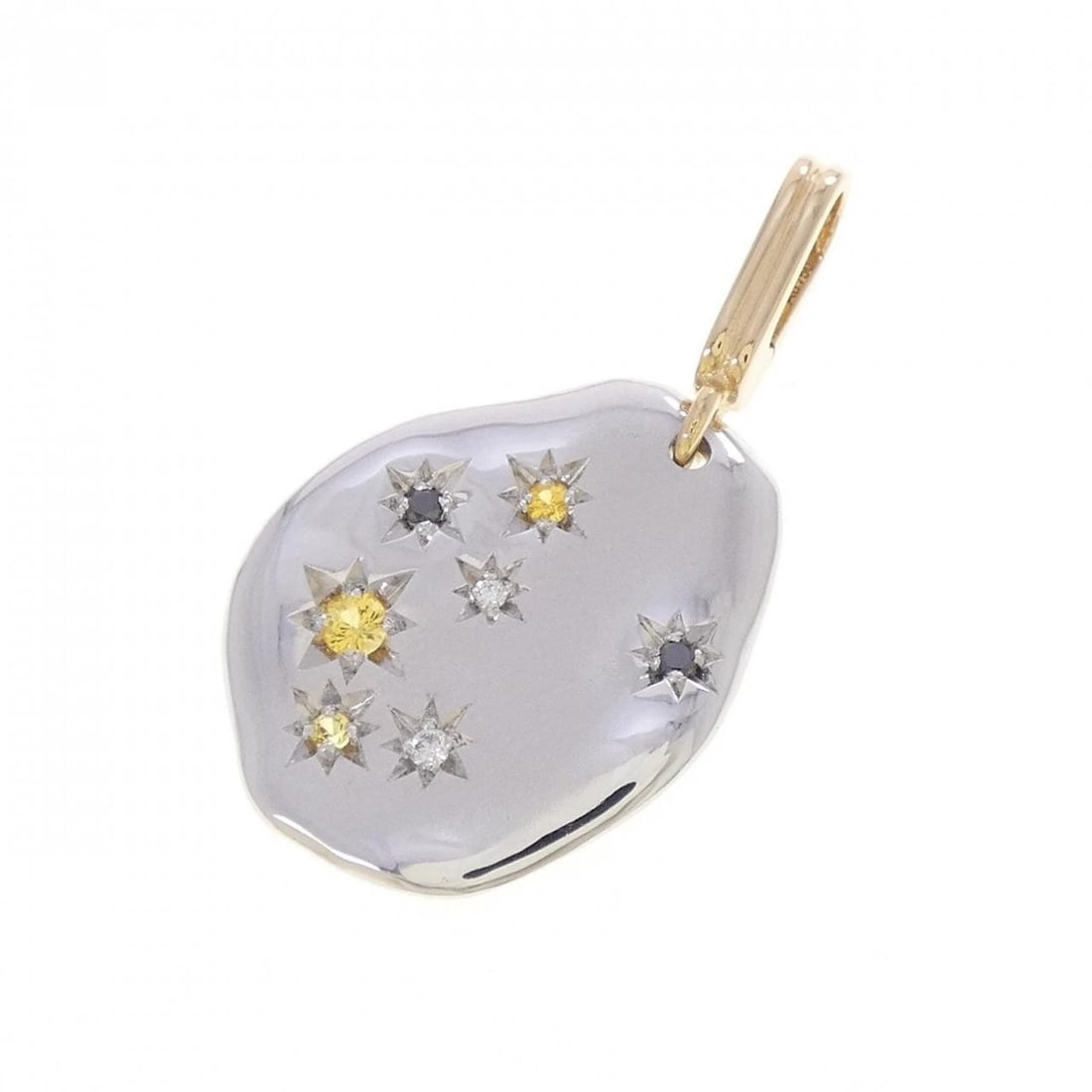 MELLERIO DITS MELLER DIAMOND PENDANT: Mellerio dits Meller Diamond Pendant Brand: Mellerio dits Meller Type/Style: Pendant/Brooch Material: 750 yellow gold/750 white gold, Color: YG WG Size: Actual Size Approximate dimensions (height x