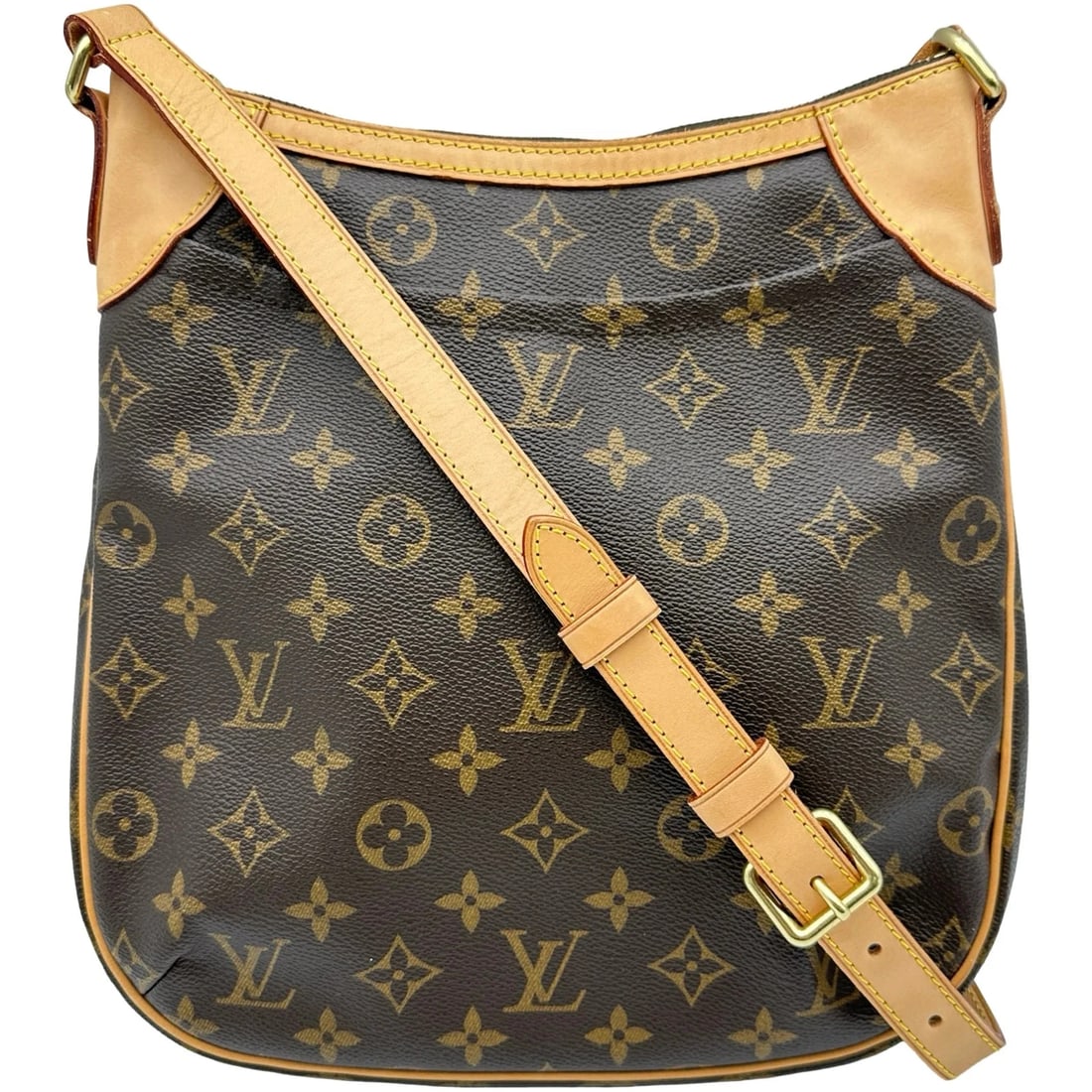LOUIS VUITTON BROWN MONOGRAM CANVAS SHOULDER BAG: LOUIS VUITTON Brown Monogram Canvas Shoulder Bag Brand: LOUIS VUITTON Type/Style: Shoulder Bag Material: Monogram Canvas Color: brown Size: W: 26cm / H: 26.5cm / D: 4.5cm Accessories: None