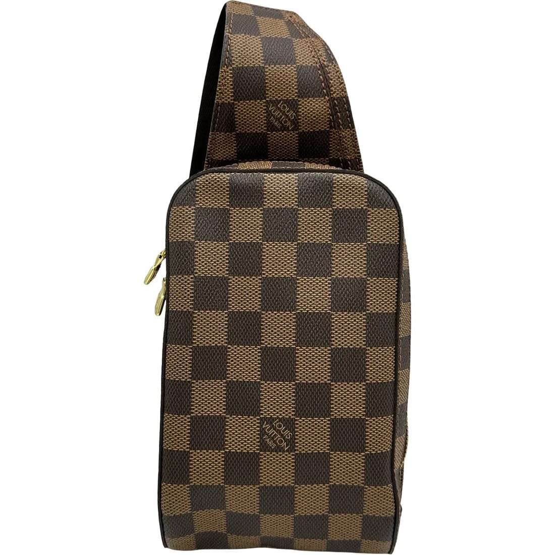 LOUIS VUITTON GERONIMOS BROWN DAMIER CROSSBODY: LOUIS VUITTON Geronimos Brown Damier Crossbody Brand: LOUIS VUITTON Type/Style: Crossbody Material: Damier Color: brown Size: W: 11.5cm / H: 20cm / D: 3.5cm Accessories: None Accessories Notice: When
