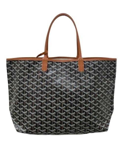 GOYARD SAINT LOUIS PM TOTE BAG: GOYARD Saint Louis PM Tote Bag Brand: GOYARD Type/Style: Tote Bag Material: Goyardine Canvas / Chevroche Calfskin Color: Black X Brown Size: H:28cm / W:33cm / D:14cm Accessories: None Accessories
