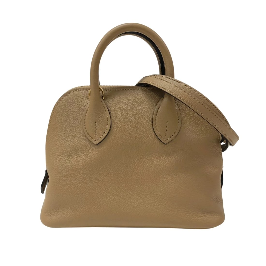 HERMES BOLIDE MINI U STAMP BISCUIT GHW SHOULDER BAG (1 of 5)