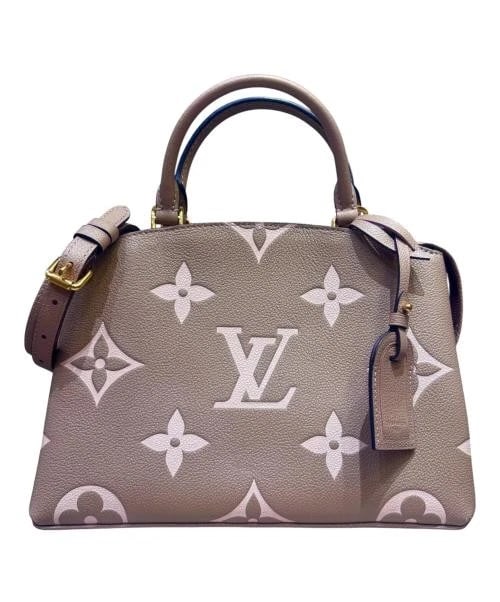 LOUIS VUITTON PETIT PALAIS PM: LOUIS VUITTON Petit Palais PM Brand: LOUIS VUITTON Type/Style: Handbag Material: Calf Color: Turtlere X Creme Size: H:20.0cm / W:28.0cm / D:12.0cm Accessories: None Accessories Notice: Whe