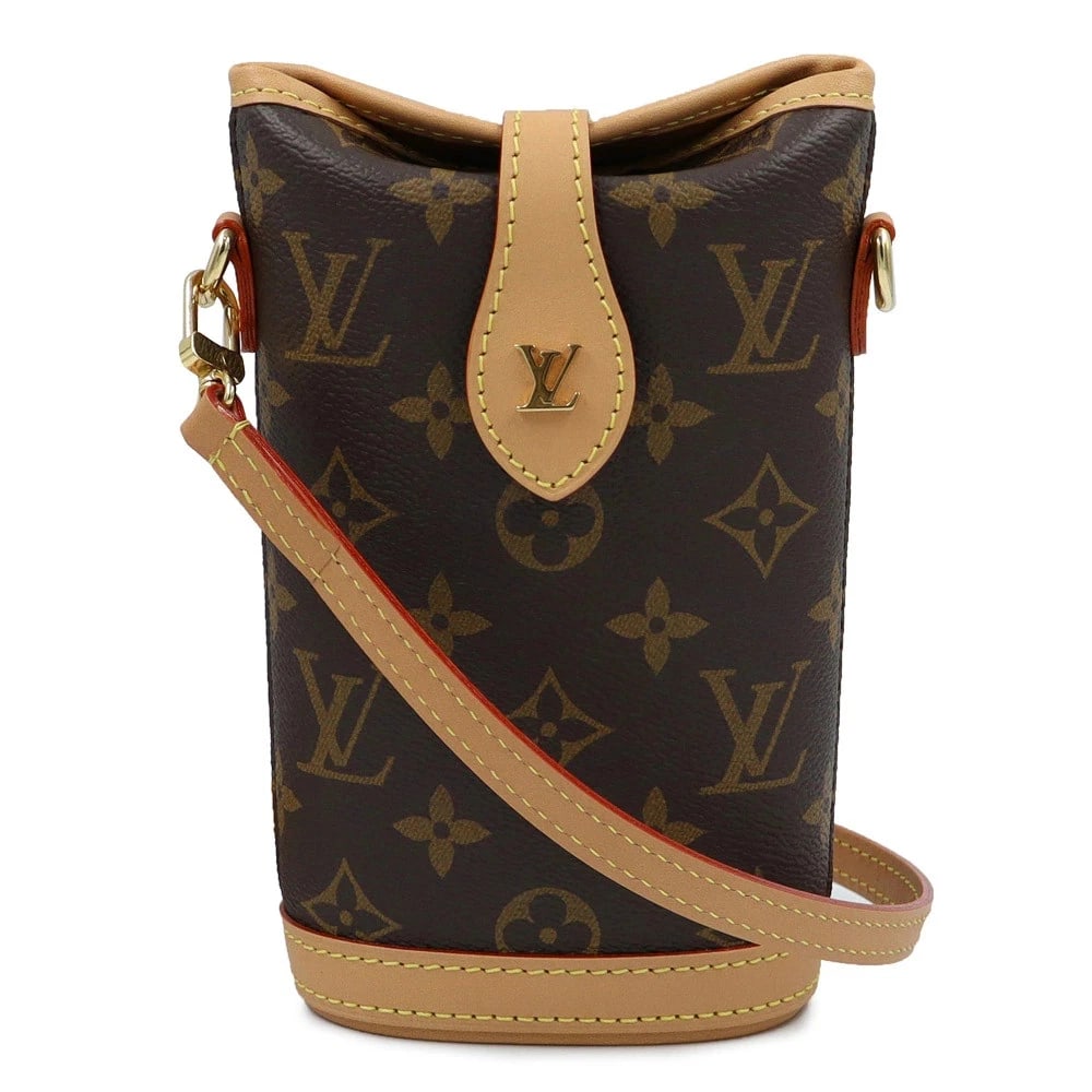 LOUIS VUITTON POUCH MONOGRAM SHOULDER BAG: LOUIS VUITTON Pouch Monogram Shoulder Bag Brand: LOUIS VUITTON Type/Style: Shoulder Bag Material: Monogram / Natural Leather Color: Brown Size: W: 12cm x 10cm x H: 20cm x D: 6cm Accessories: None