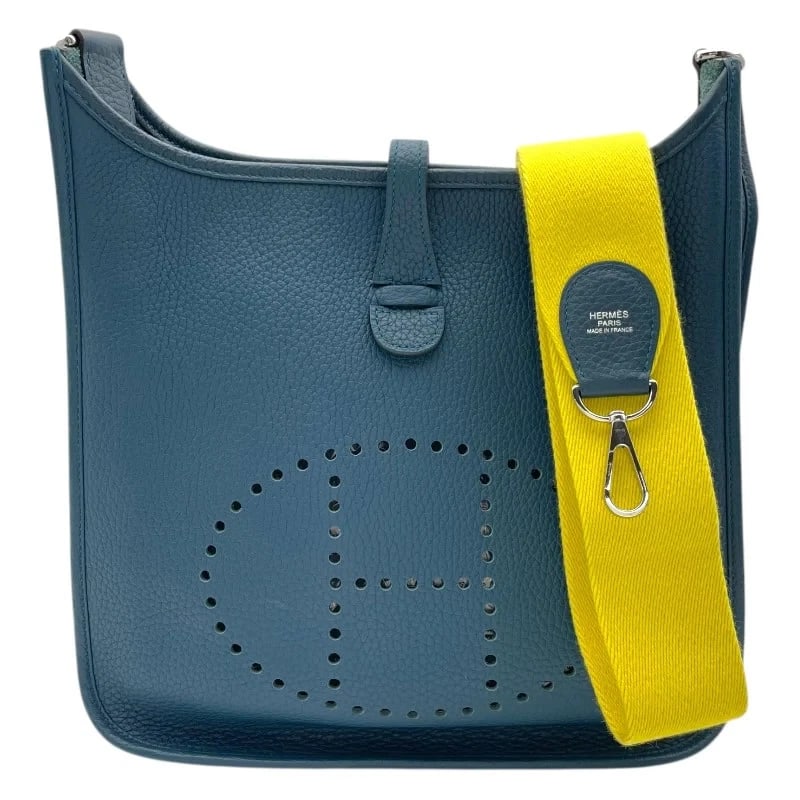 HERMES EVELYNE3 PM A STAMP COLVERT SHW SHOULDER BAG: Hermes Evelyne3 PM A Stamp Colvert SHW Shoulder Bag Brand: HERMES Type/Style: Shoulder Bag Material: Taurillon Clemence Color: Colvert SV Hardware Size: W: 29cm / H: 31cm / D: 8cm Accessories: None