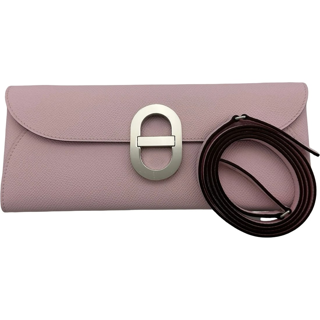 HERMES MAILTON ROSE D'ALIEN SHW EPSOM SHOULDER BAG: HERMES Mailton Rose D'Alien SHW Epsom Shoulder Bag Brand: HERMES Type/Style: Shoulder Bag Material: Epson Color: Rose Darling / SV Hardware Size: W: 12.5cm / H: 11cm / D: 2cm Accessories: None