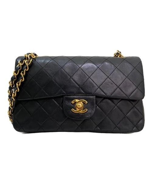 CHANEL MATELASSE: CHANEL Matelasse Brand: CHANEL Type/Style: Handbag Material: Lambskin Color: Black Size: H:15cm / W:23cm / D:6cm Accessories: None Accessories Notice: When purchasing pre-owned goods, please refer to