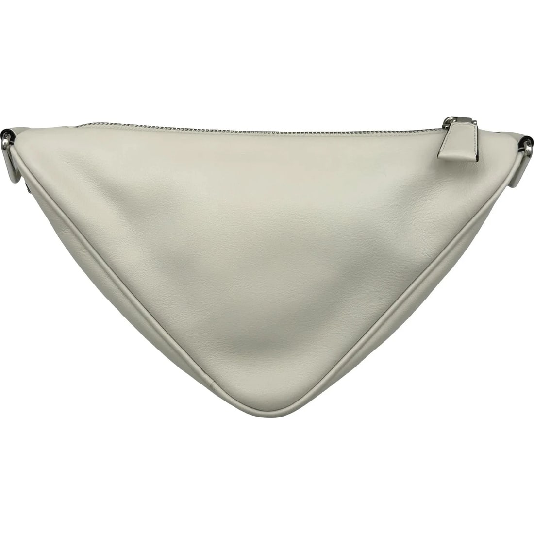 PRADA TRIANGLE WHITE SHOULDER BAG - 3