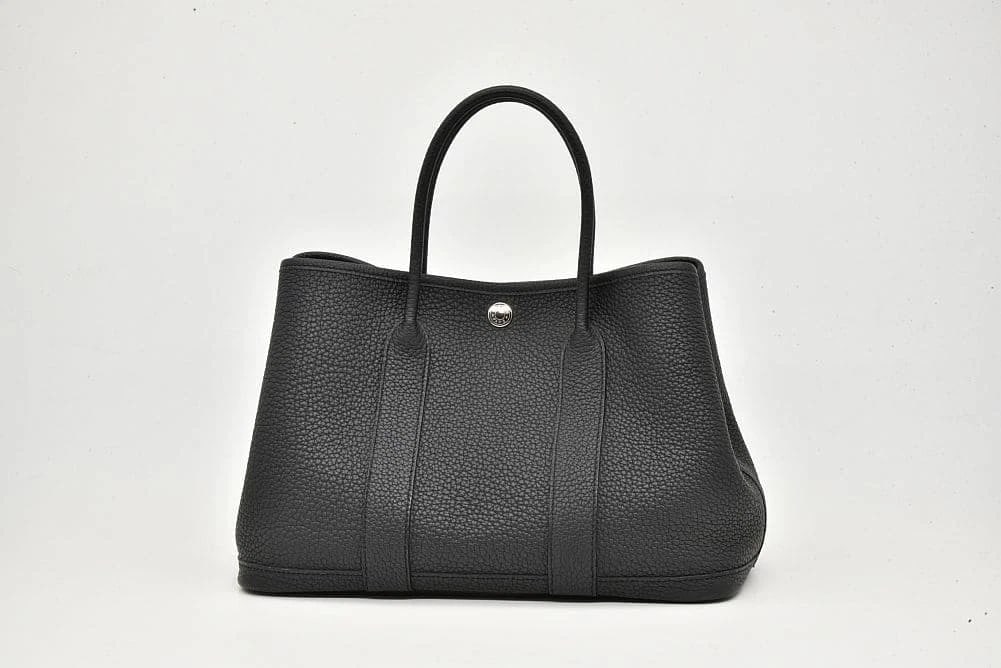 HERMES GARDEN HANDBAG TOTE BAG: Hermes Garden Handbag Tote Bag Brand: HERMES Type/Style: Handbag Material: Negonda Color: Black Size: W30 x H21 x D14cm Accessories: None Accessories Notice: When purchasing pre-owned good