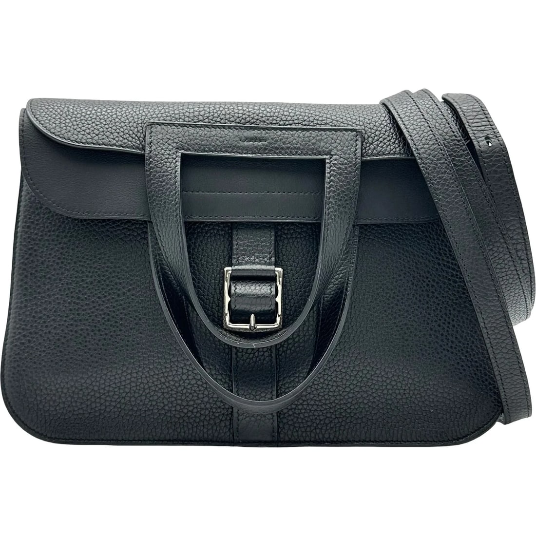 HERMES BLACK SHW TAURILLON SHOULDER BAG: HERMES Black SHW Taurillon Shoulder Bag Brand: HERMES Type/Style: Shoulder Bag Material: Taurillon Color: Black / SV Hardware Size: W: 31cm / H: 28.5cm / D: 8.5cm Accessories: None Accessories