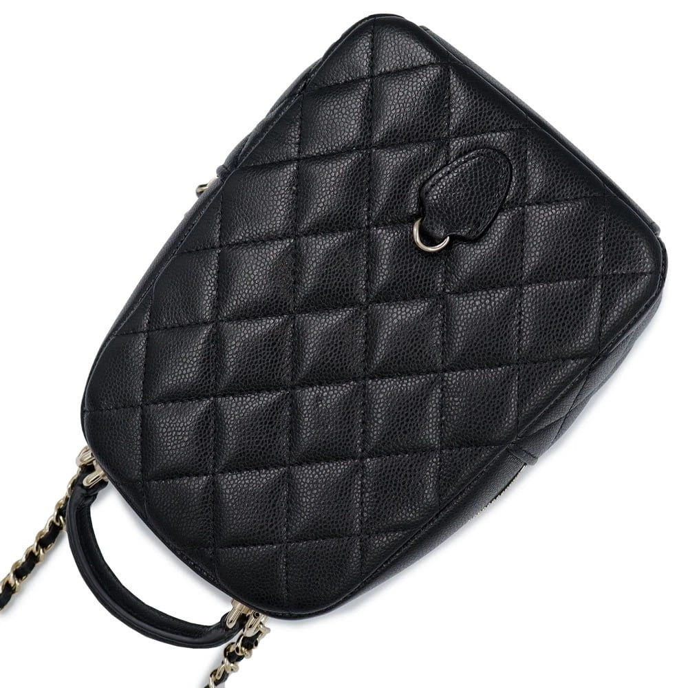 CHANEL TIMELESS COCO MARK MINI BLACK BACKPACK - 4