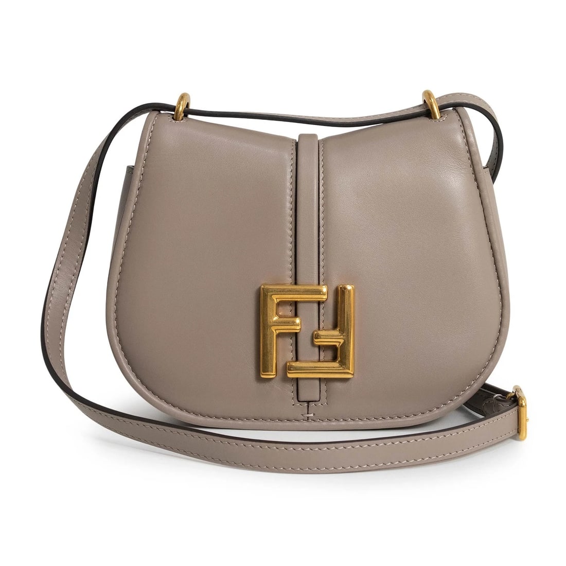 FENDI CAMON SMALL GREY SHOULDER BAG: FENDI Camon Small Grey Shoulder Bag Brand: FENDI Type/Style: Shoulder Bag Material: Leather Color: Gray Size: W: 16.5cm x 19.5cm x H: 14.5cm x D: 6cm Accessories: None Accessories Notice: