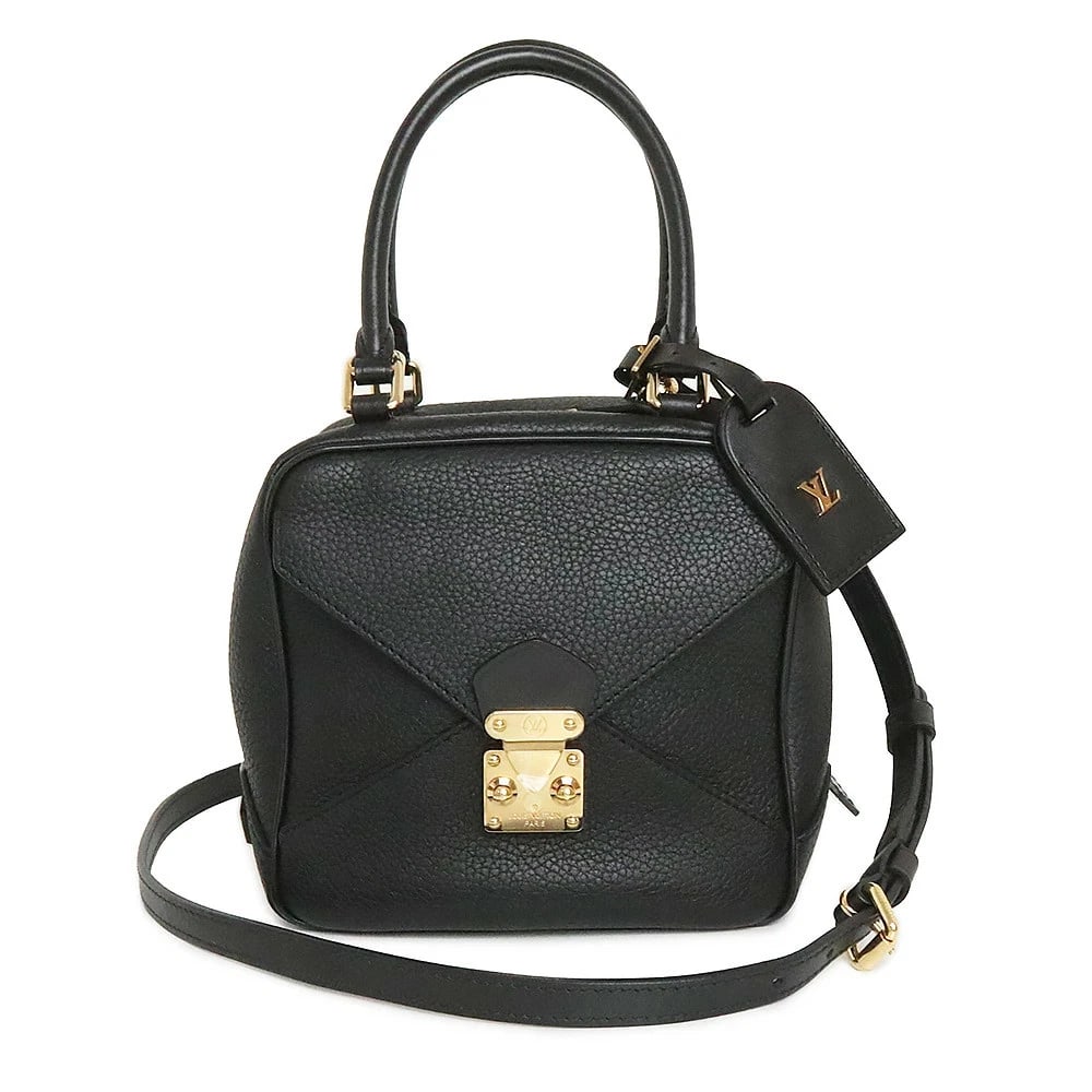 LOUIS VUITTON SQUARE BLACK: LOUIS VUITTON Square Black Brand: LOUIS VUITTON Type/Style: Shoulder Bag Material: Noir (Black) Color: Taurillon Leather Size: W: 17cm x H: 17cm x D: 15cm Accessories: None Accessories Notice: When