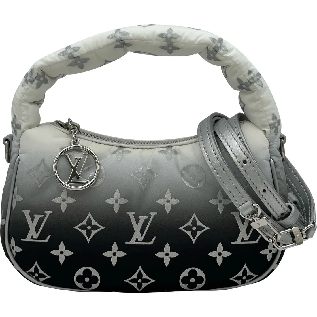 LOUIS VUITTON MINI MOON SILVER SKI SHOULDER BAG: LOUIS VUITTON Mini Moon Silver Ski Shoulder Bag Brand: LOUIS VUITTON Type/Style: Shoulder Bag Material: Ski Color: Silver Size: W: 21cm / H: 11.5cm / D: 4.5cm Accessories: None Accessories