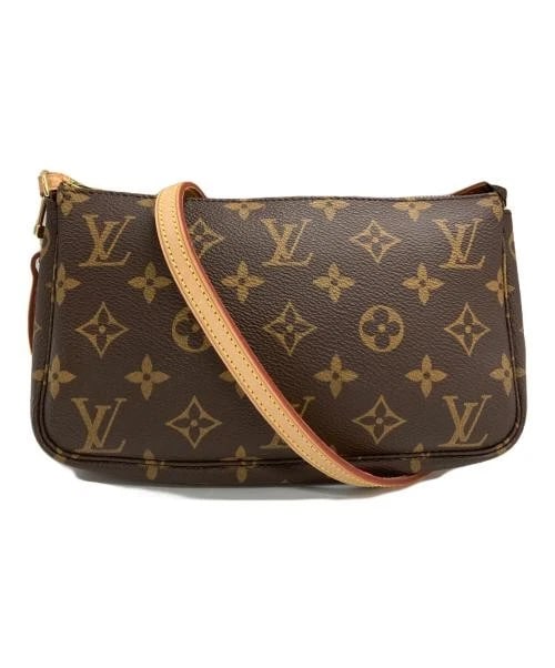 LOUIS VUITTON POCHETTE ACCESSOIRES MONOGRAM: LOUIS VUITTON Pochette Accessoires Monogram Brand: LOUIS VUITTON Type/Style: Handbag Material: Monogram Color: Brown Size: H:14cm / W:22cm / D:3.5cm Accessories: None Accessories Notice: W