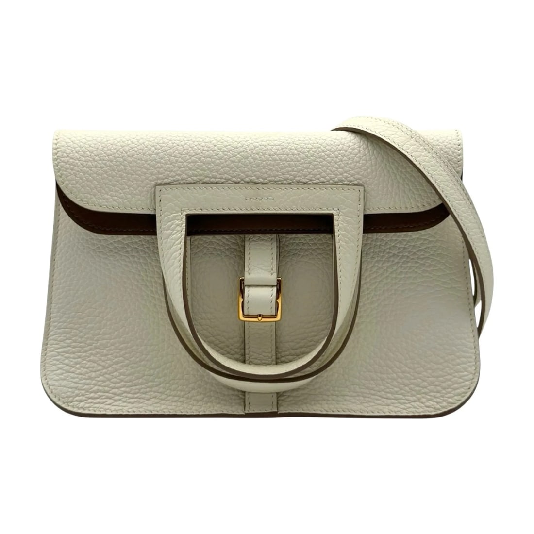 HERMES MUSHROOM/BEIGE DE WYMAR SHW SHOULDER BAG: HERMES Mushroom/Beige de Wymar SHW Shoulder Bag Brand: HERMES Type/Style: Shoulder Bag Material: Taurillon Clemence Color: Mushroom/Beige Deweymar / SV Hardware Size: W: 24cm / H: 16/22cm / D: 7cm