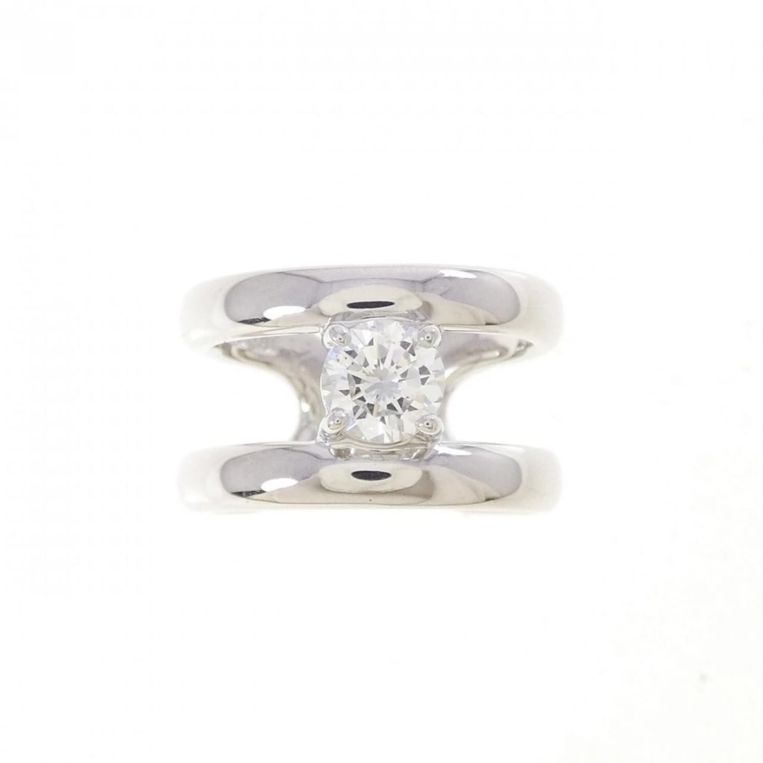K18WG DIAMOND RING - 2