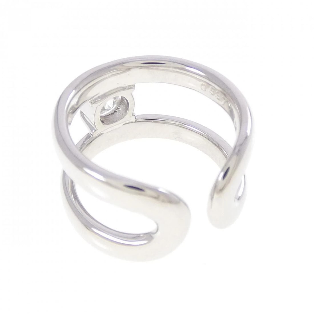 K18WG DIAMOND RING - 3