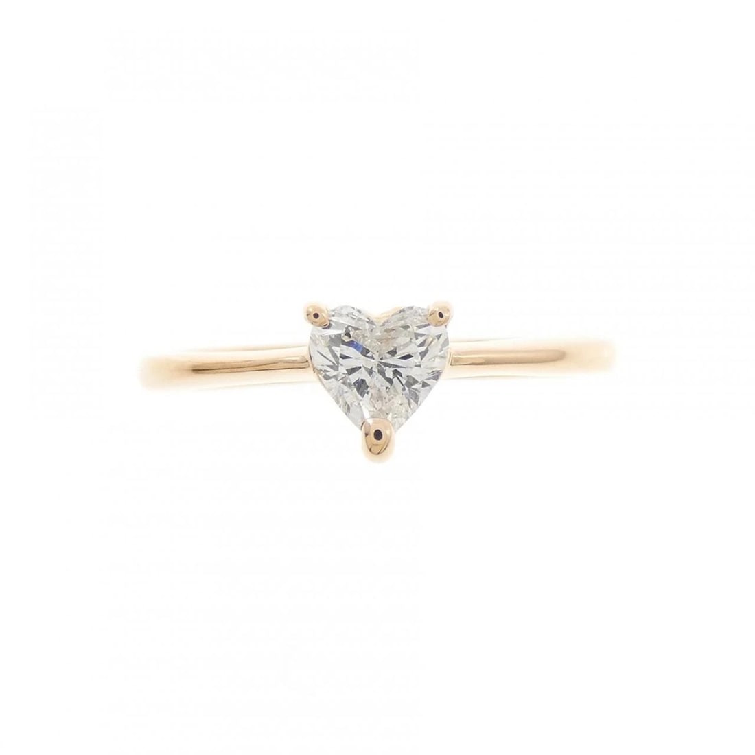 K18PG HEART DIAMOND RING - 2