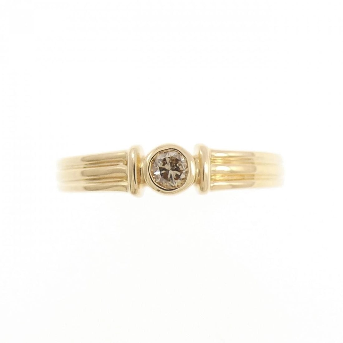 K18YG DIAMOND RING - 2