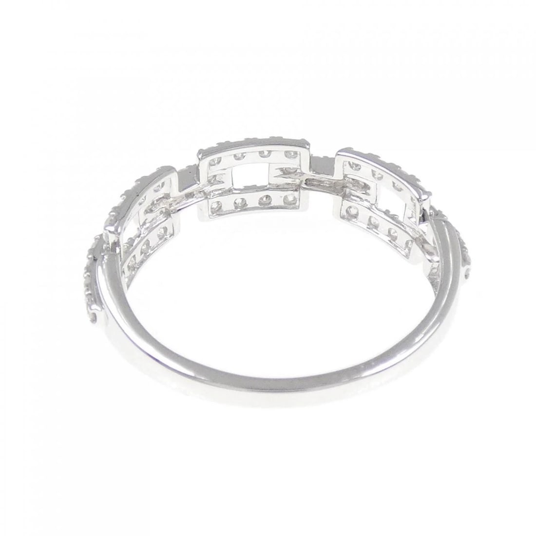 K18WG DIAMOND RING - 3