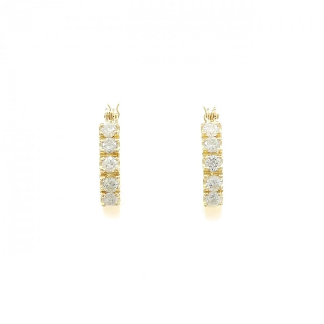 K18YG DIAMOND PIERCE: K18YG Diamond Pierce Brand: Unbranded Type/Style: Diamond Pierce/Earring Material: K18 yellow gold, Color: YG Size: Actual Size Approx. height x width: 12.6mm x 2.5mm Accessories: None Accessories