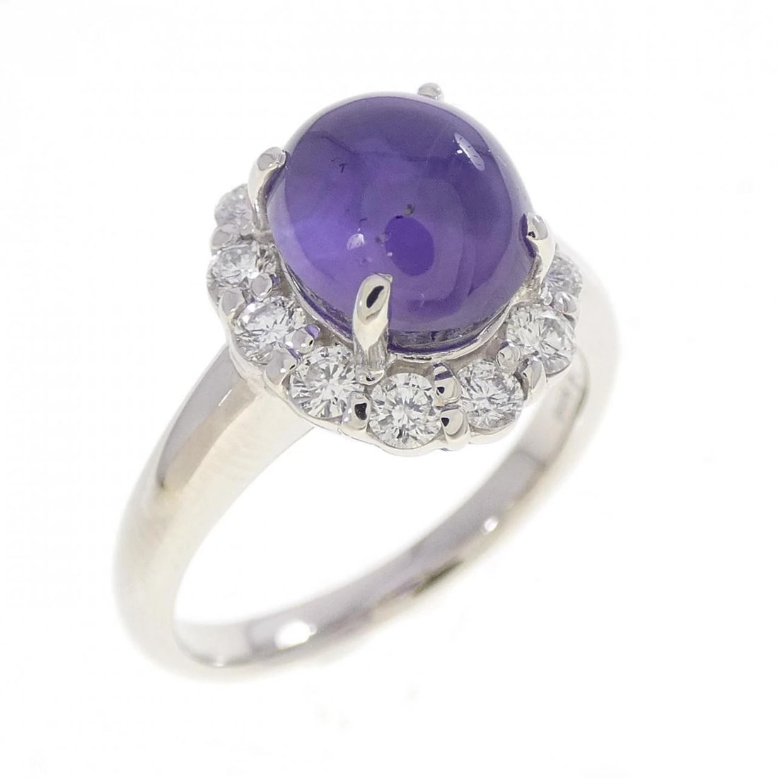 PT900 STAR SAPPHIRE RING: PT900 Star Sapphire Ring Brand: Unbranded Type/Style: Star Sapphire Ring Material: PT900, Main Stone Star Sapphire Color: PT Size: US6 1/2 Accessories: None Accessories Notice: When purcha